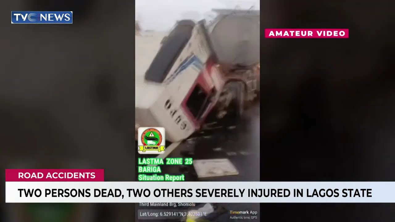 Two Persons Dead, Two Others Severaly Injured In Lagos Accident
