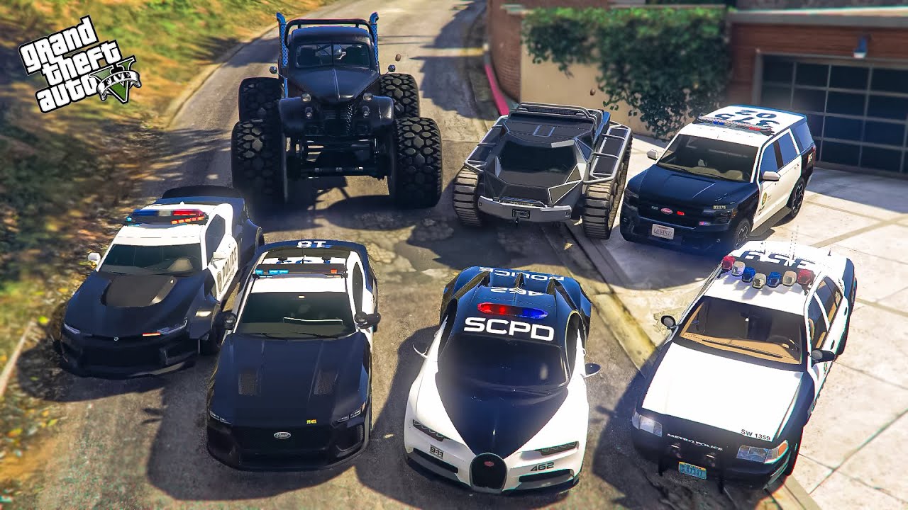 GTA V - Stealing The MOST EXPENSIVE POLICE Cars with Franklin in GTA 5!