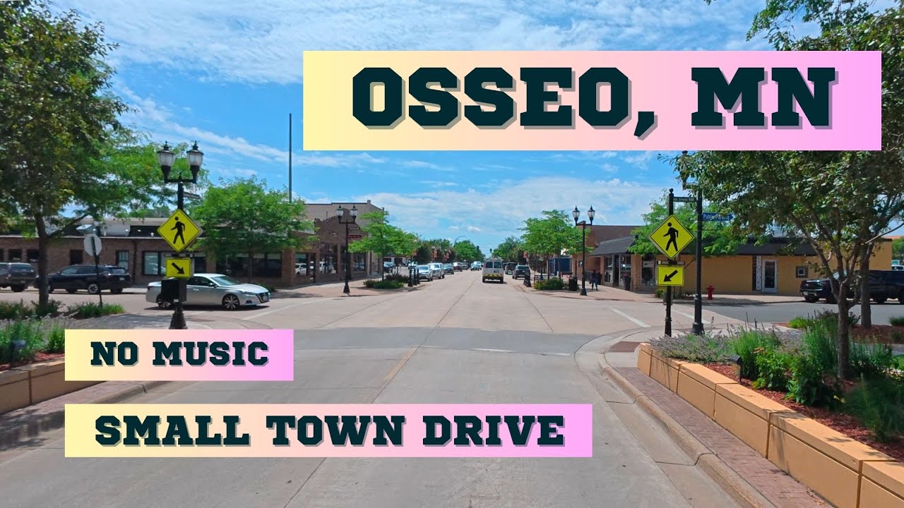 Exploring Osseo MN by Car | Silent 4K Tour of a Cozy Midwest Town