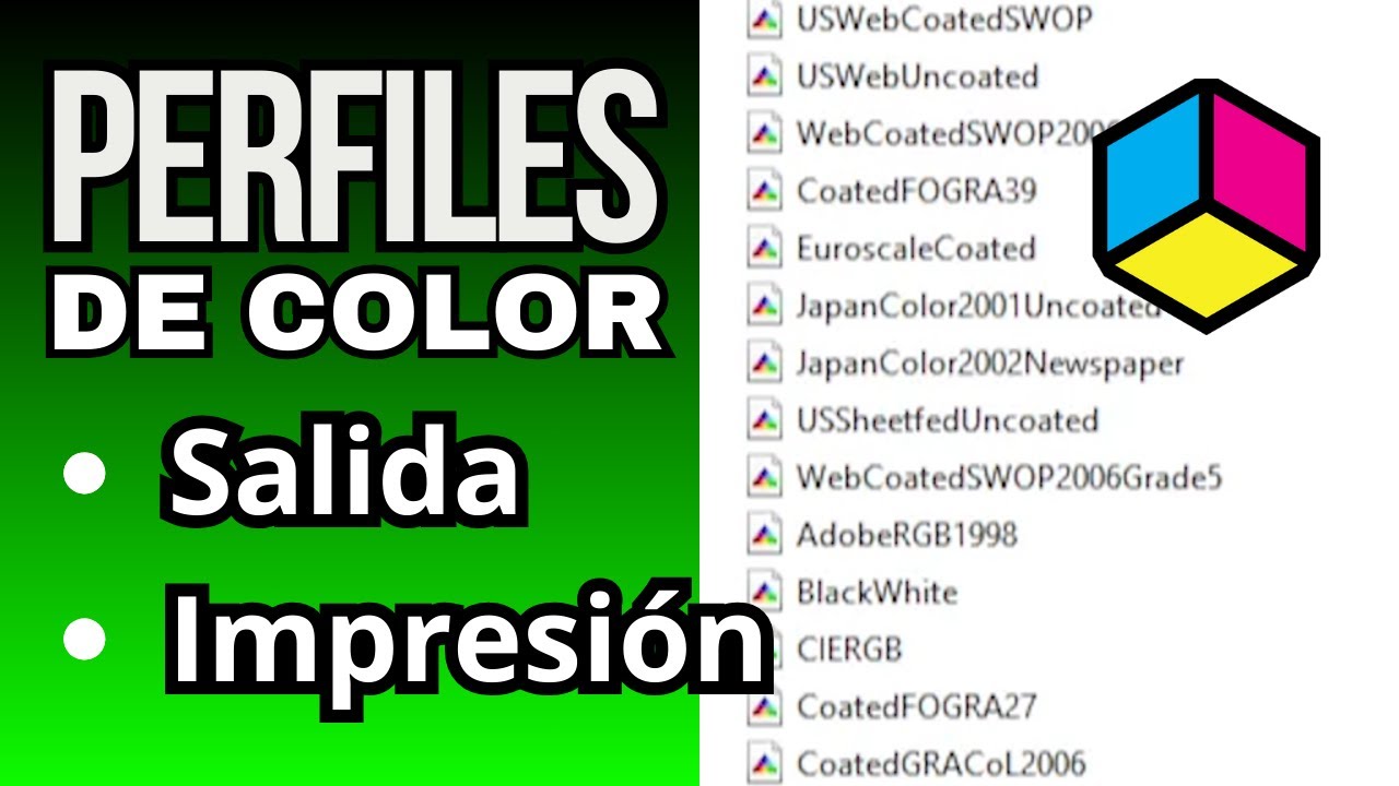 🎨🖨️🎥 Perfil de color de Salida / Impresión