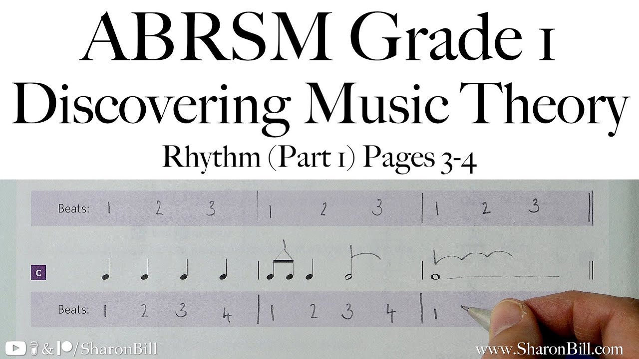 ABRSM Discovering Music Theory Grade 1 Rhythm (Part 1) Pages 3 - 4 with Sharon Bill