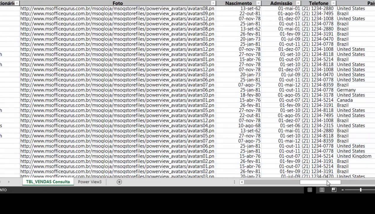 Excel 2013 Power View - Trabalhando com Mapas