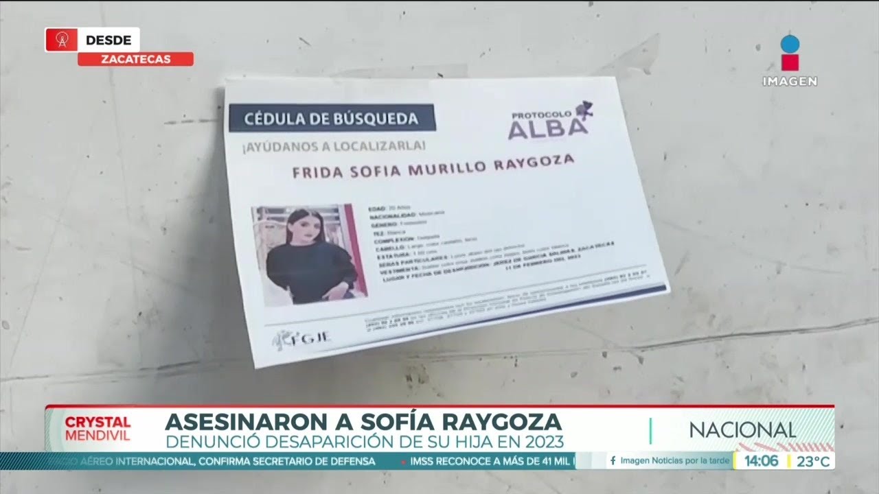 Caso Frida Sof&iacute;a Raygoza: Confirman su asesinato | Noticias con Crystal Mendivil