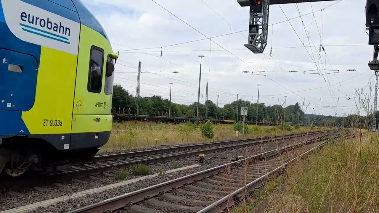 Zug Durchfahrt in Hasbergen 31.7.2022 (Trainspotting)