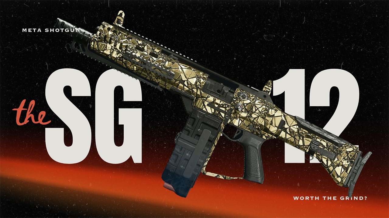 SG-12 Shotgun to SHATTERED GOLD (BO7 Camo Grind)