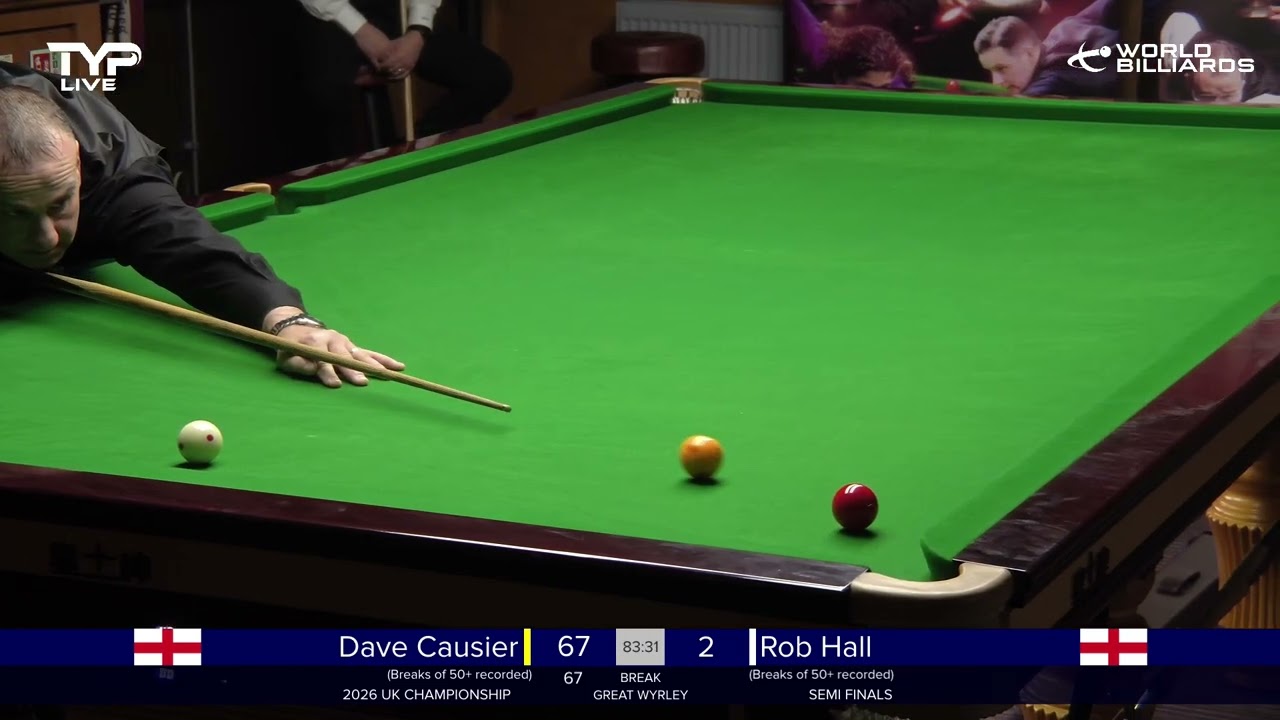Dave Causier v Rob Hall | Semi Final | 2026 UK Championship | Landywood Snooker Club