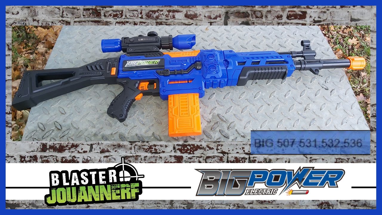 [REVUE] [UNBOXING] DU BLASTER BIGPOWER 531 et 507,532,536 ! La renaissance de NERF ELITE !?