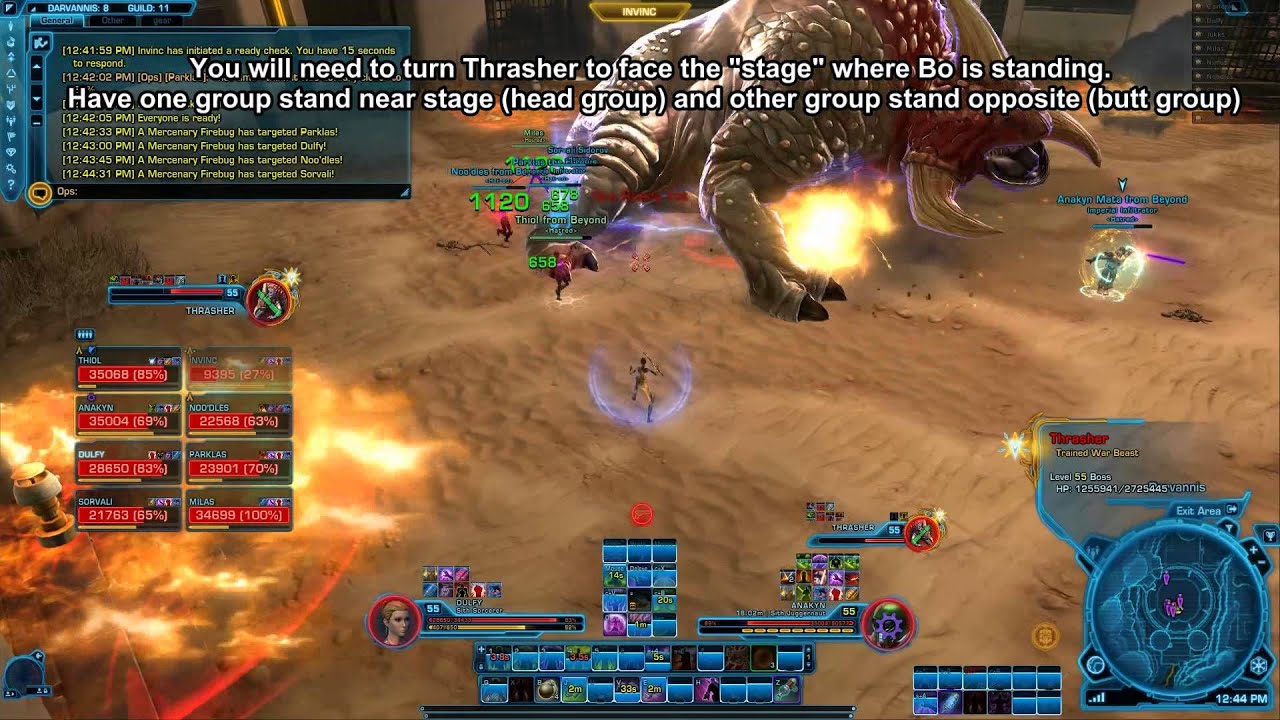 SWTOR Nightmare Thrasher guide- Nightmare Scum and Villainy operation (8m)