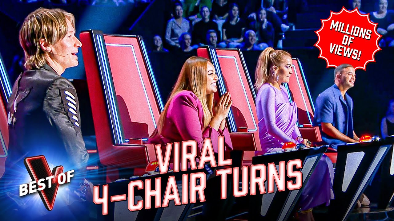 GLORIOUS 4-Chair Turns With MILLIONS of VIEWS on The Voice