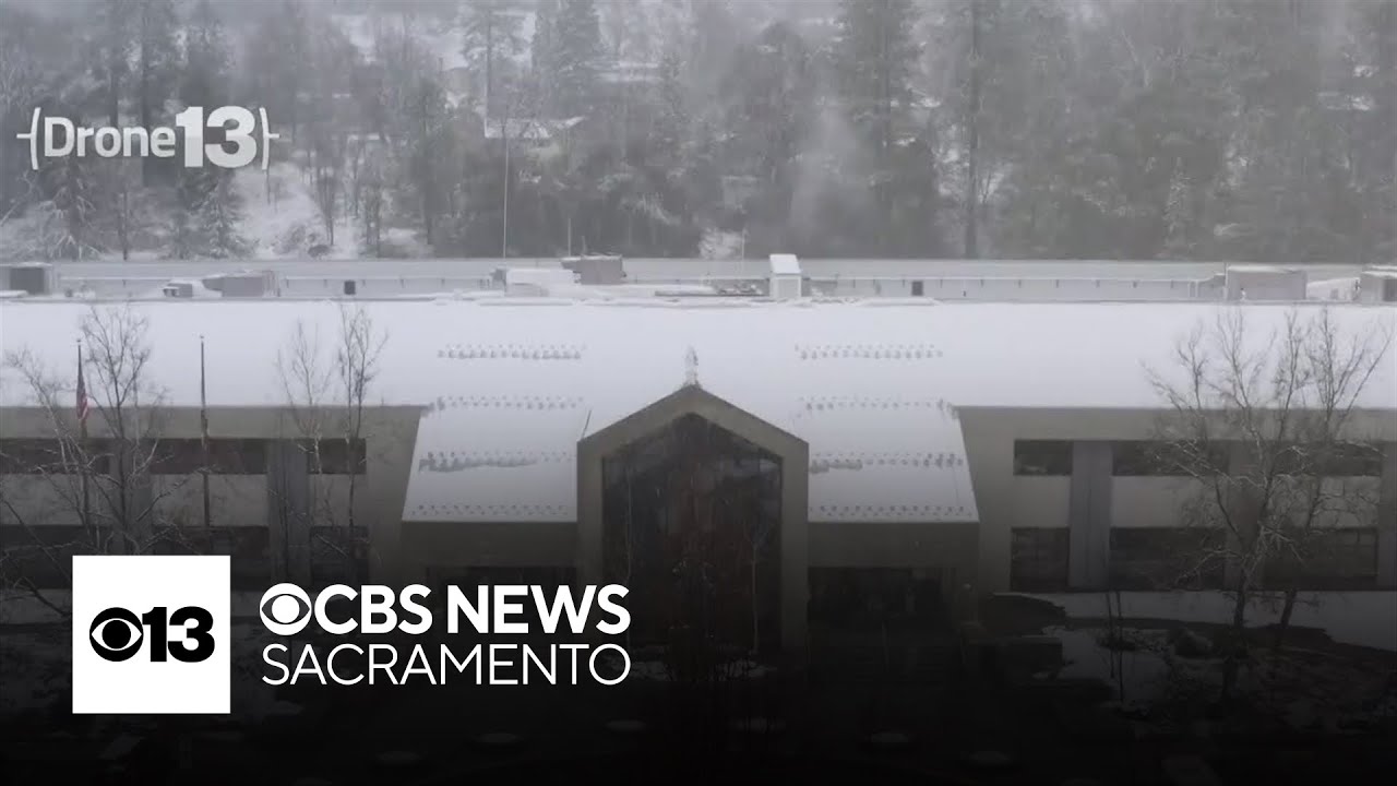 Grass Valley sees first snow of year during late winter storm