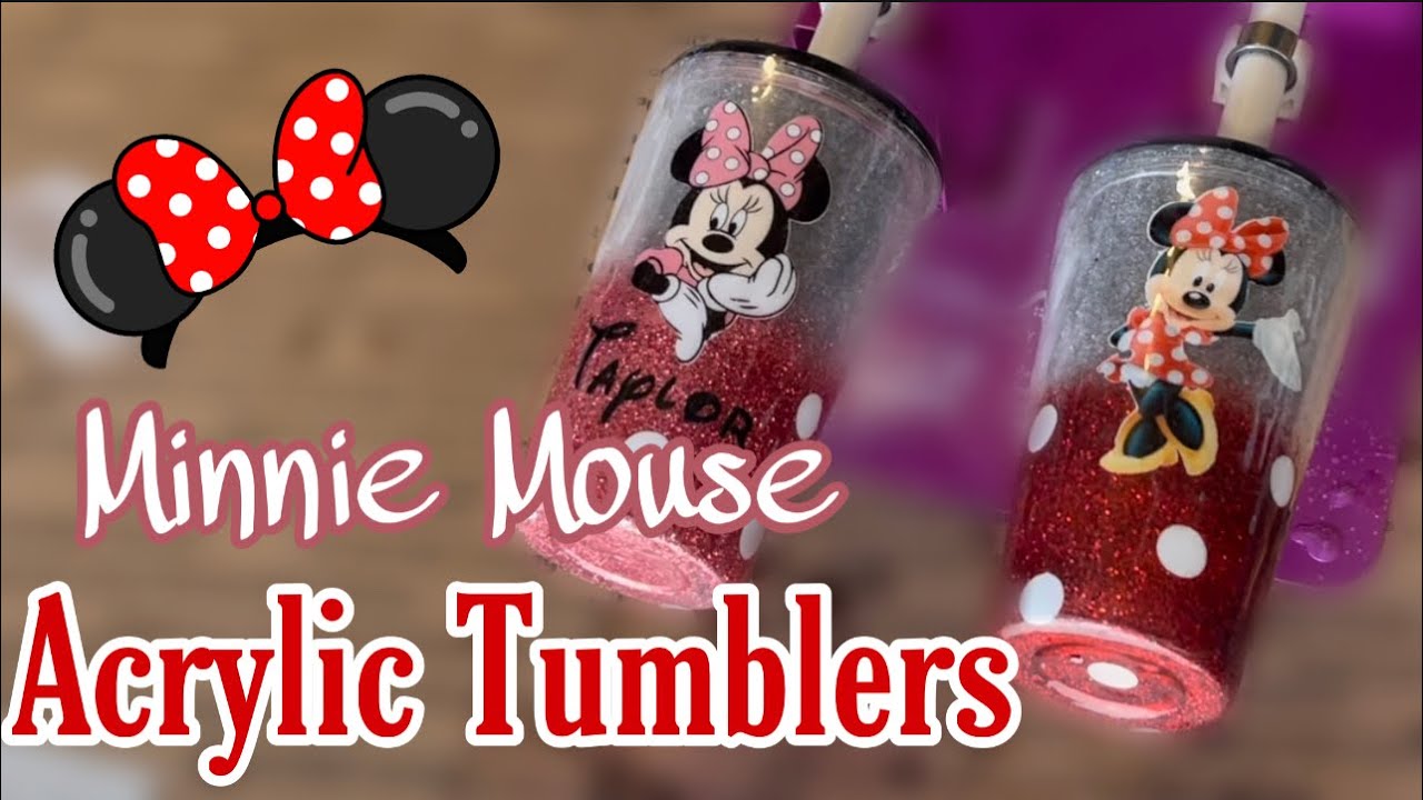 Minnie Mouse Acrylic Kids Tumbler  (Full Tutorial PART 1)