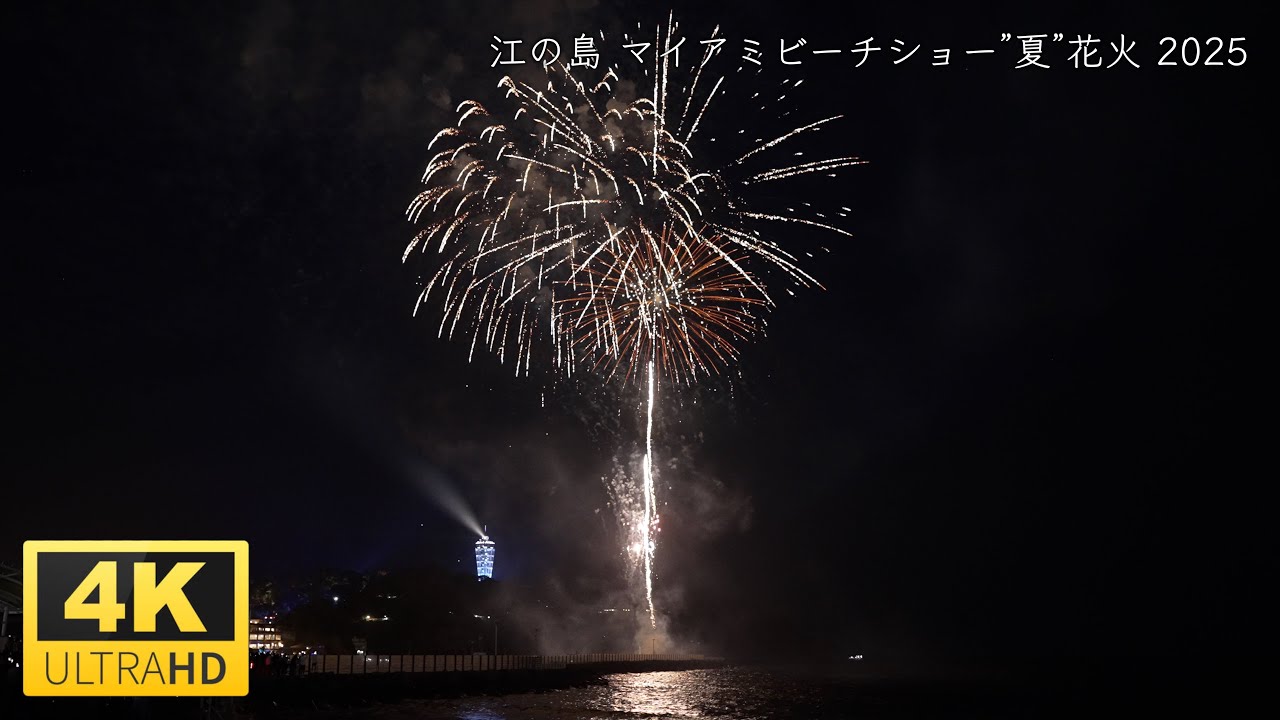 【4K】マイアミビーチショー”夏”花火 2025