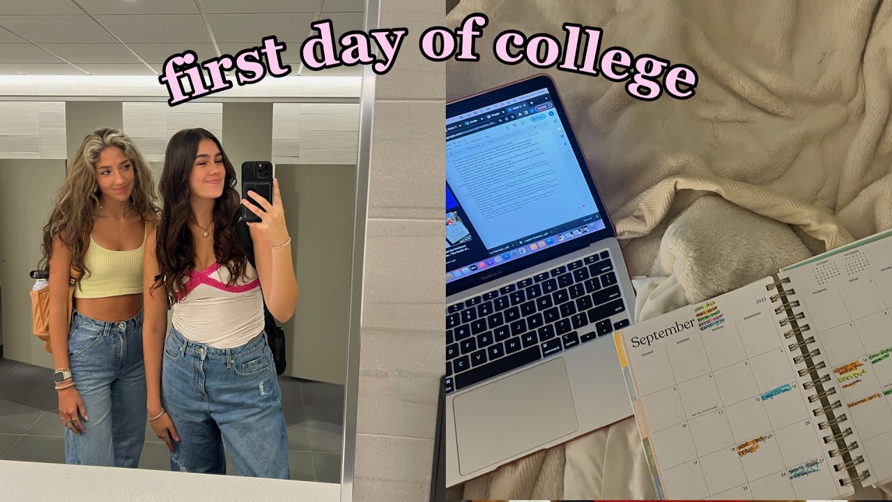 first day of college vlog + grwm (sophomore year transfer student)