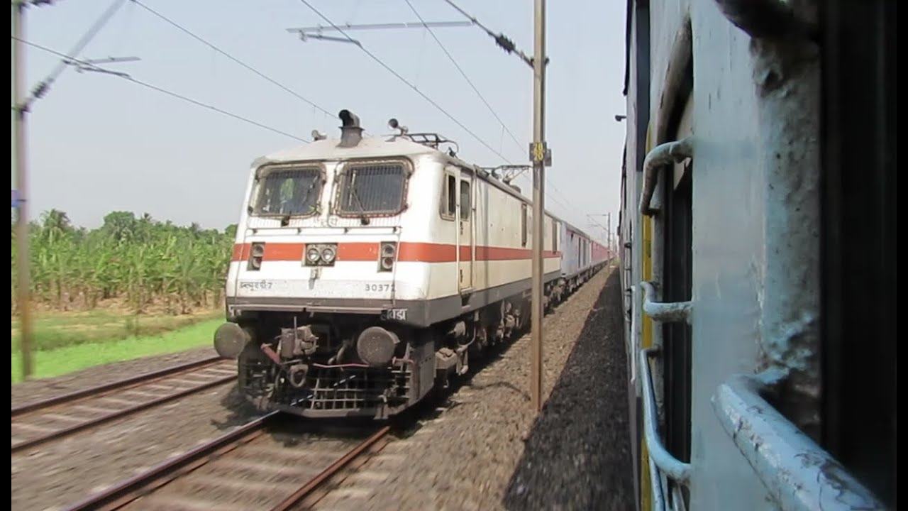 Paralle Race || WAP 7 Howrah Rajdhani vs WAP 7 Coalfield  | My 100th Upload