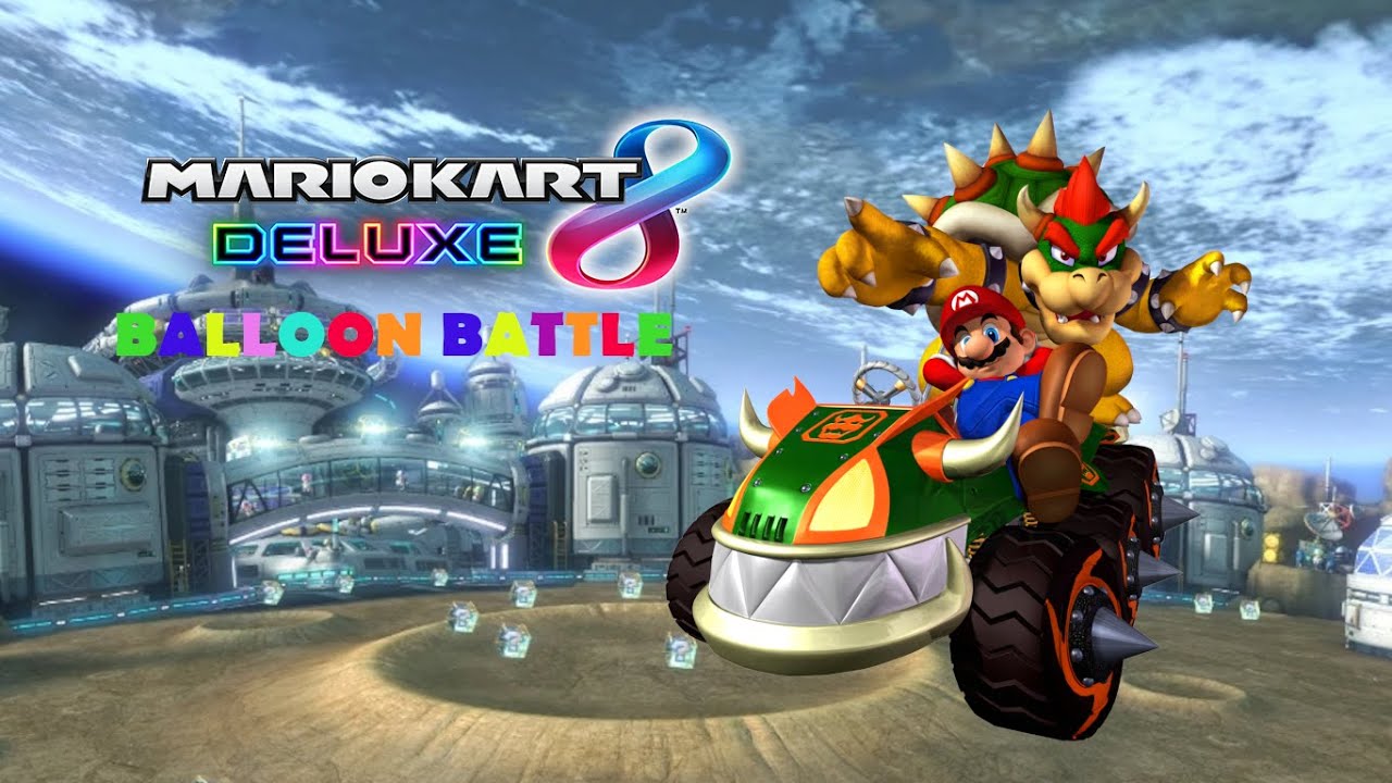 MARIO KART 8 DELUXE - BALLOON BATTLE - BROWSER DRIVING AT THE MOON - MUST WATCH