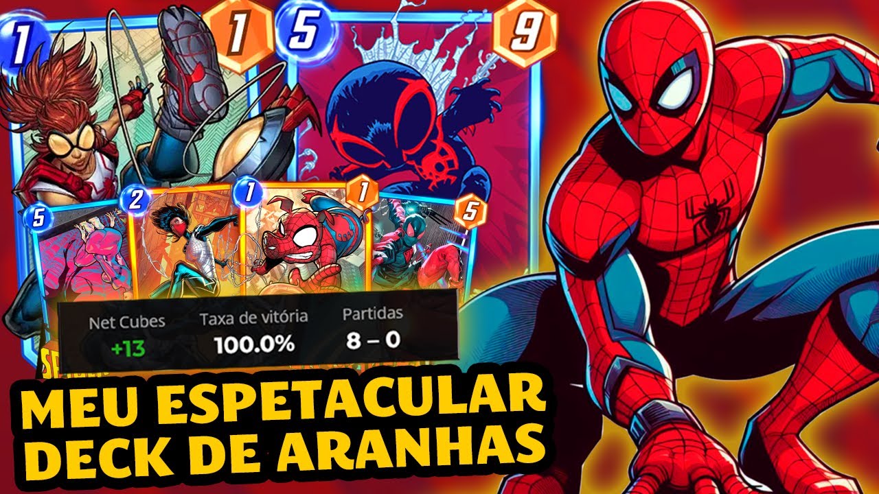 ARANHAS META? Kkkkk ESTE É O DECK TEMÁTICO MAIS FORTE DE TODOS |Marvel Snap