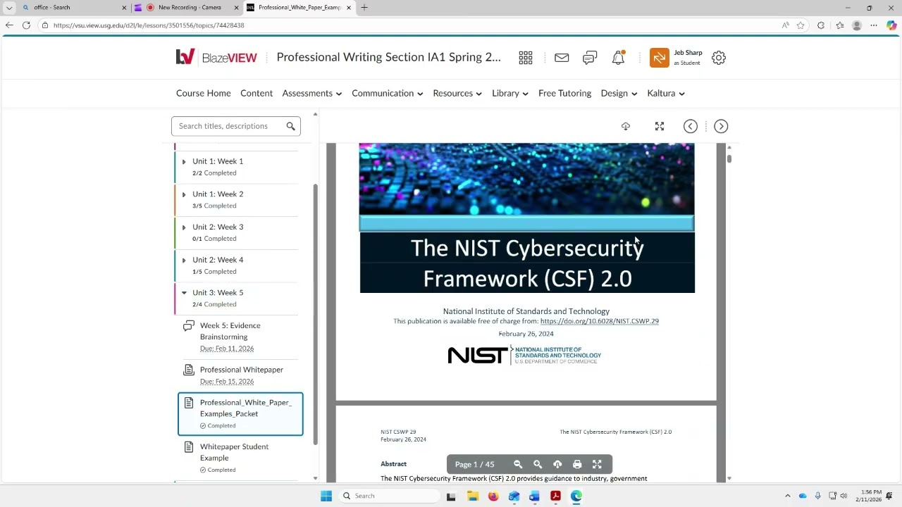 VSU ENGL 3010: Writing a Whitepaper
