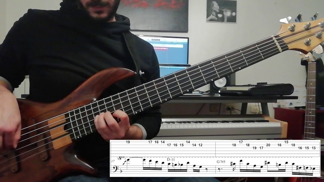 Tom Misch - South Of The River Synth Solo, Bass Transcription with TAB (Rob Araujo)