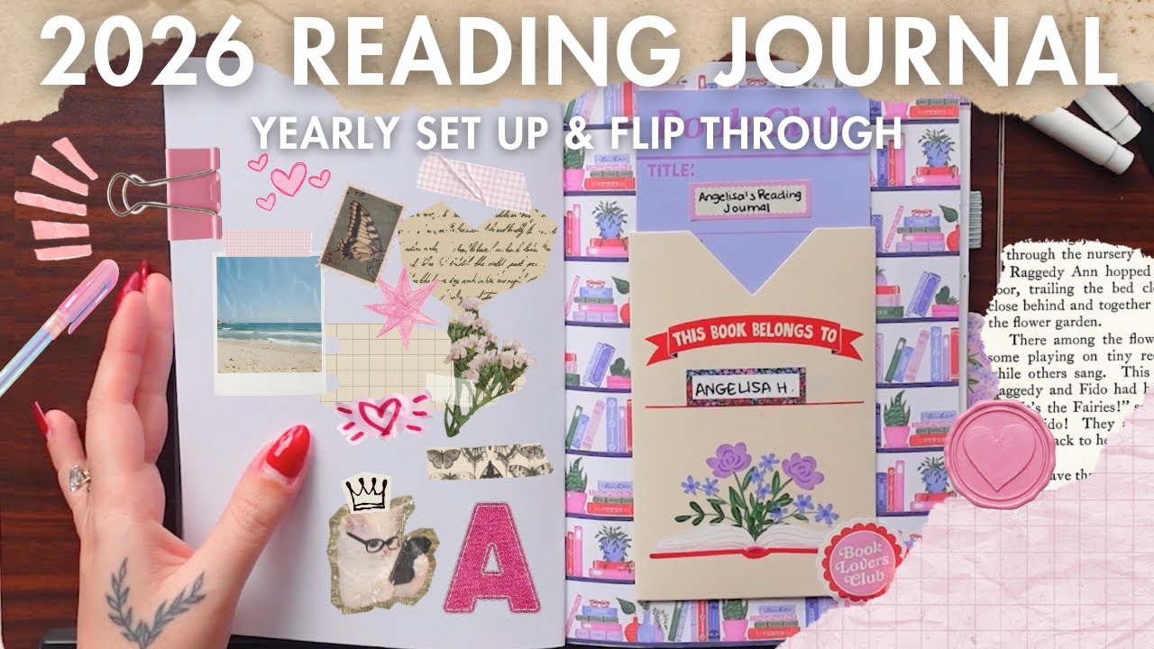 my 2026 reading journal setup + flip through 📓✨📚