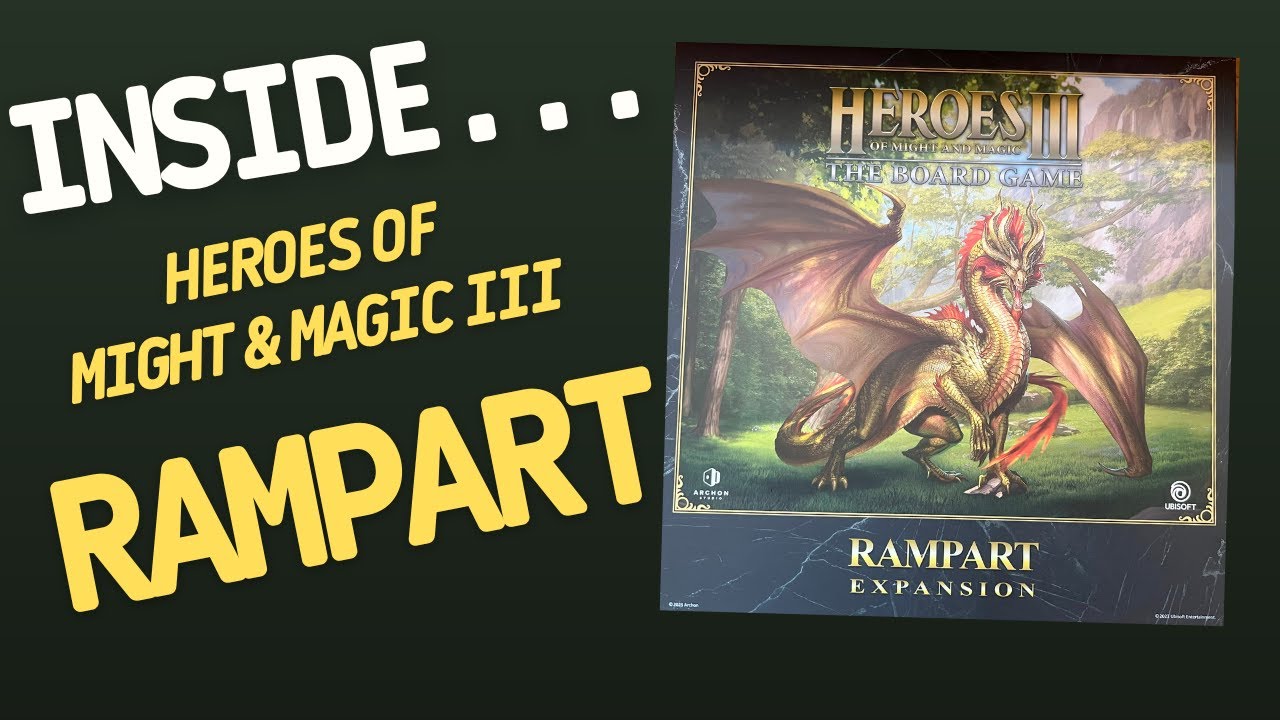 Heroes of Might and Magic III The Board Game Rampart Expansion | Inside #515