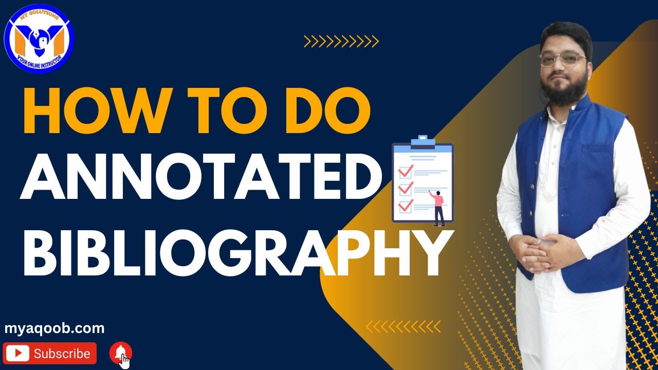How to do Annotated Bibliography Tutorial Urdu/Hindi | MY Solutions #annotatedbibliography