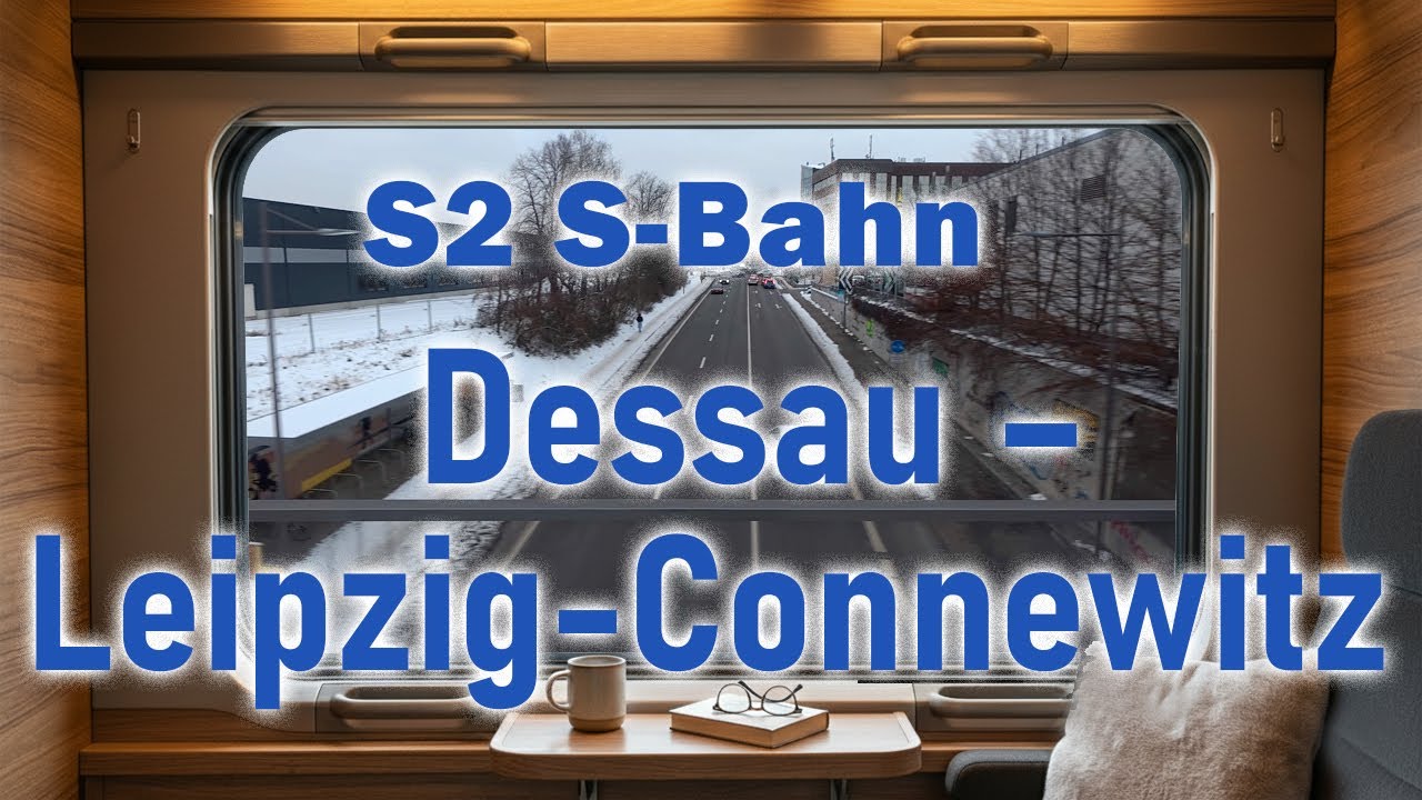 Dessau - Leipzig-Connewitz | S2 S-Bahn | Train Window POV | 4k
