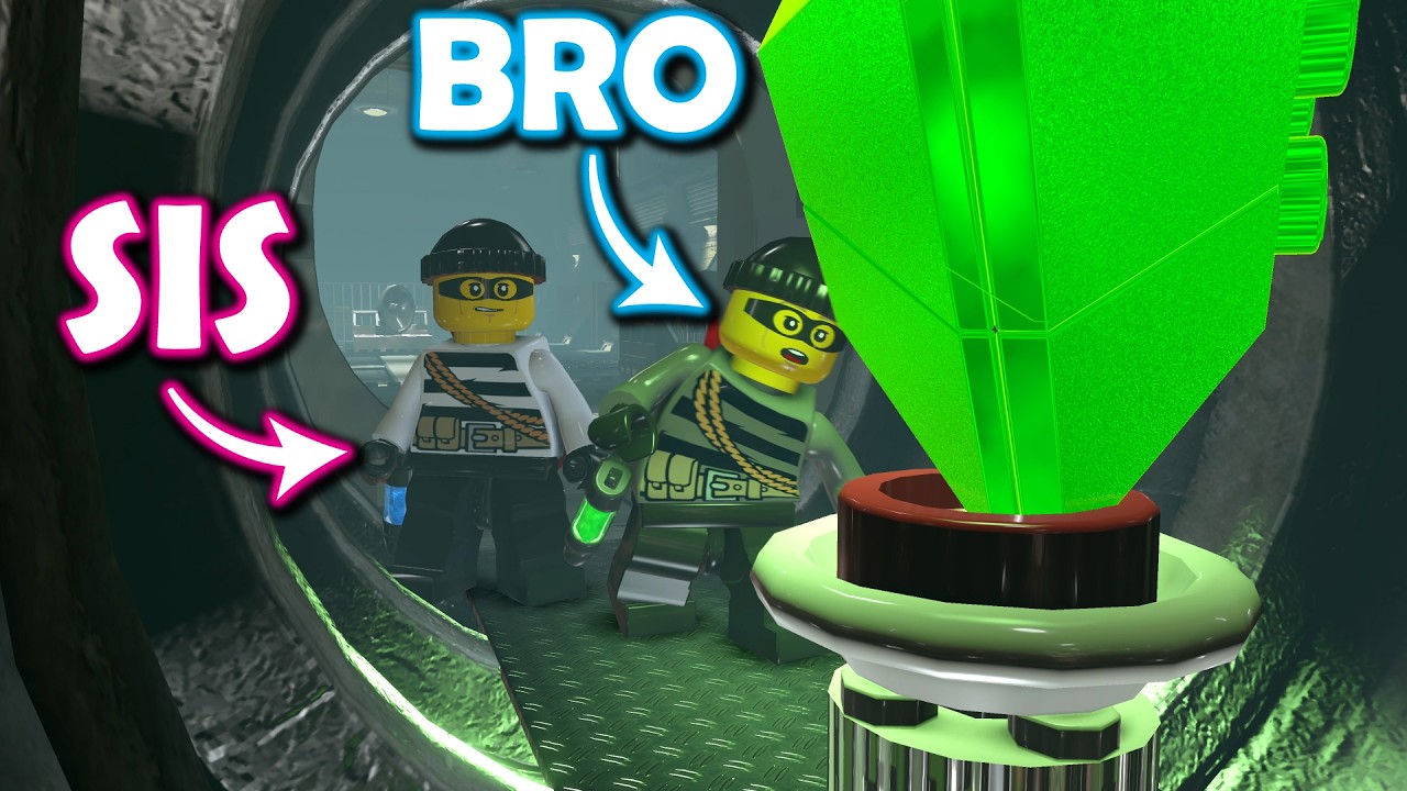 ROBBING THE BANK in Lego City Undercover!! (Stealing the giant emerald gem)