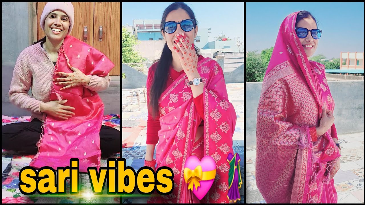 Knha Chali Aaj Saree Look Main..🫣🥻🤩 #FashionholicWorld 