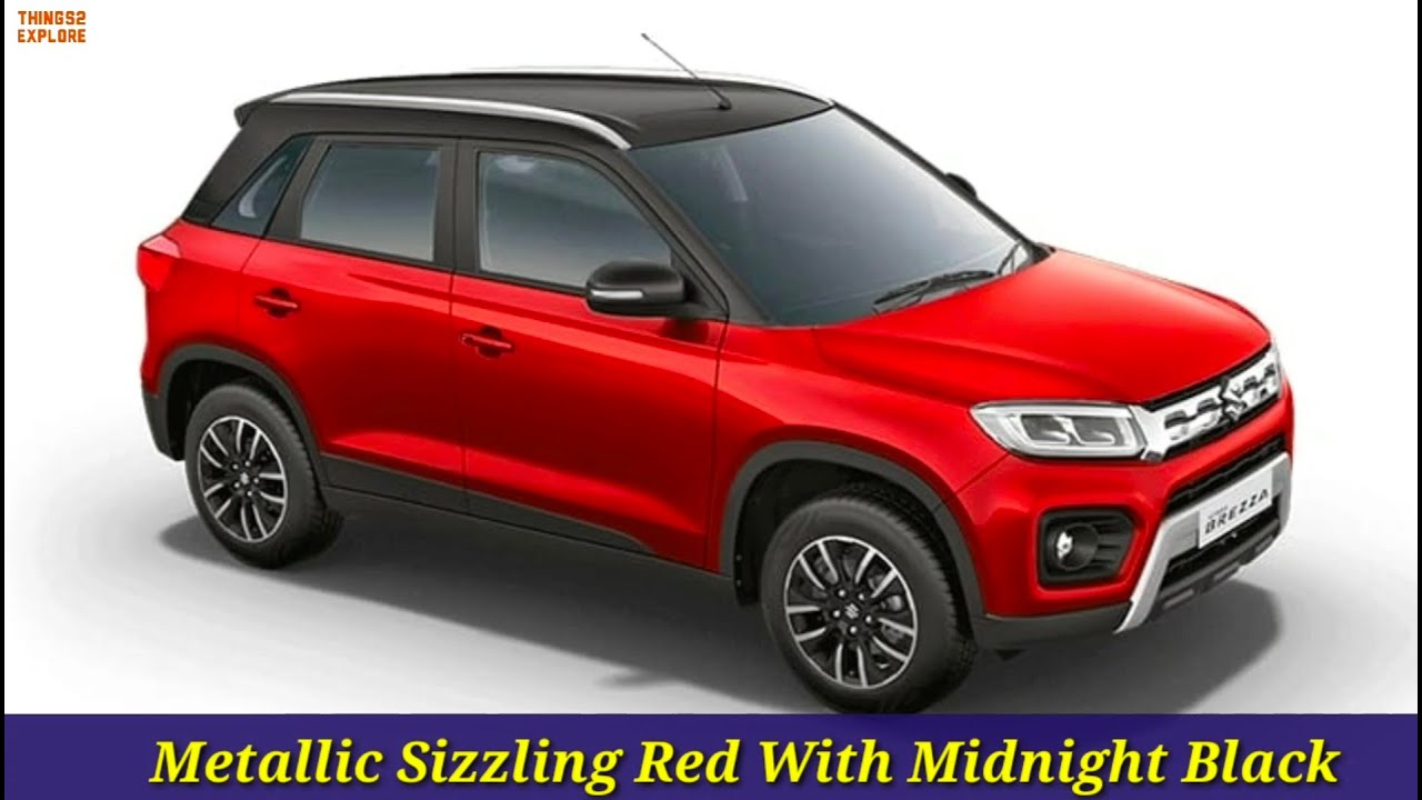 Maruti Suzuki Vitara Brezza All Colour Options 2020 | Brezza Colours Red Blue Grey Orange Silver