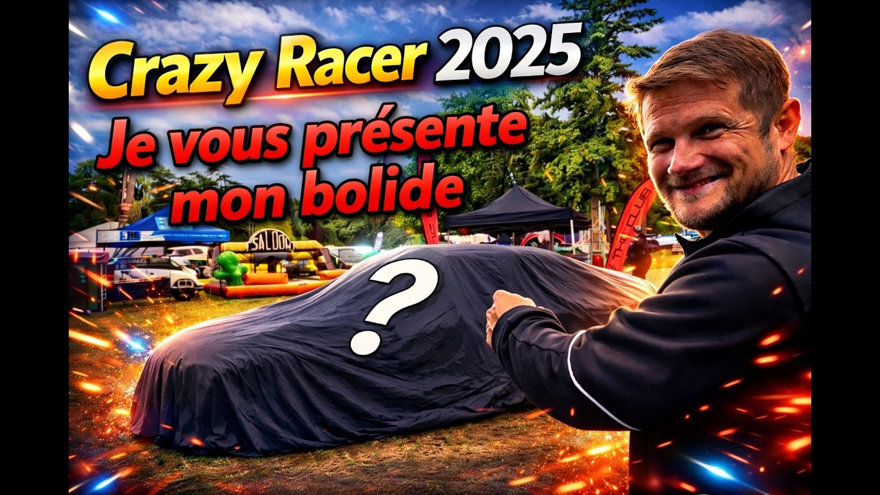 Au château de Bertichères je te présente ma nouvelle voiture  au Crazy Racer 2025 .