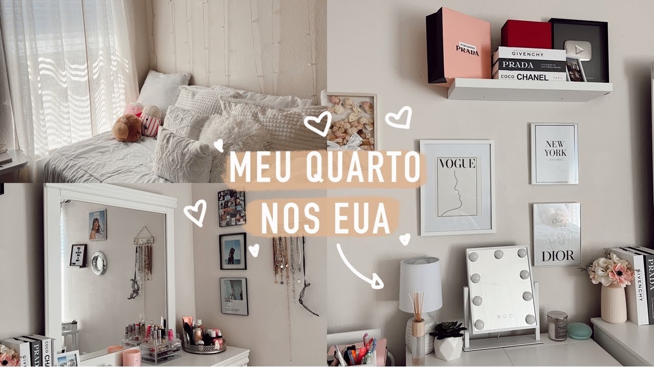 tour pelo meu quarto nos EUA