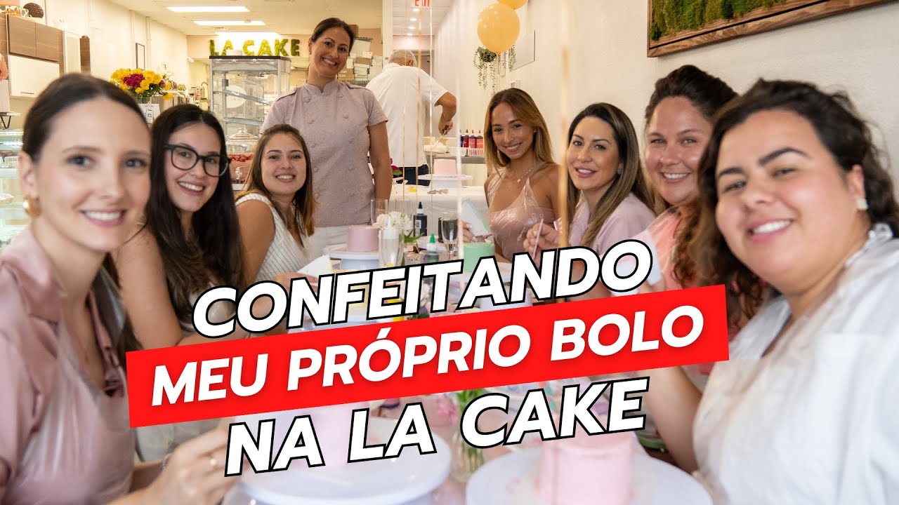 Confeitando meu pr&oacute;prio bolo na La Cake