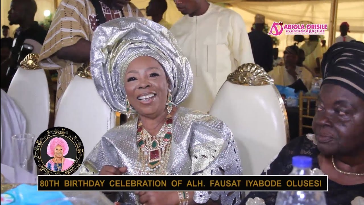 London celebrity woman, Mrs. Folashade Olusesi-Adekanbi & Siblings celebrate Mum Alh. Fausat at 80.