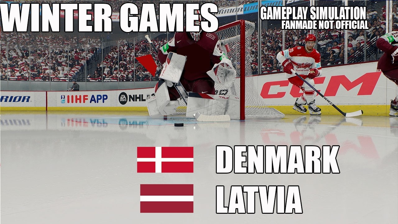 Denmark vs Latvia | Winter Games Ice Hockey | Gameplay Simulation