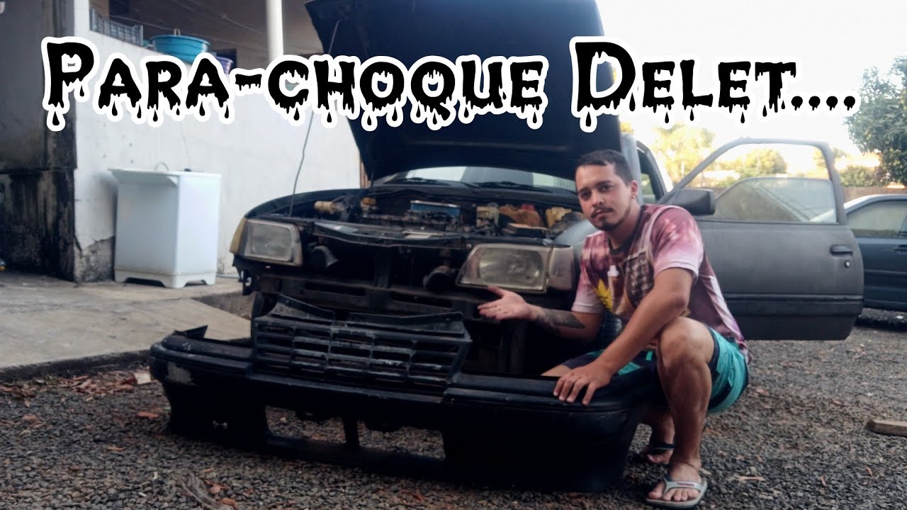 Porque tirei o para-choque do Kadett 😱