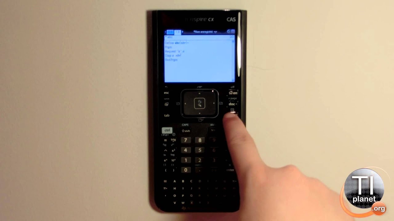 TI-Nspire : Comment créer des programmes en TI-Basic
