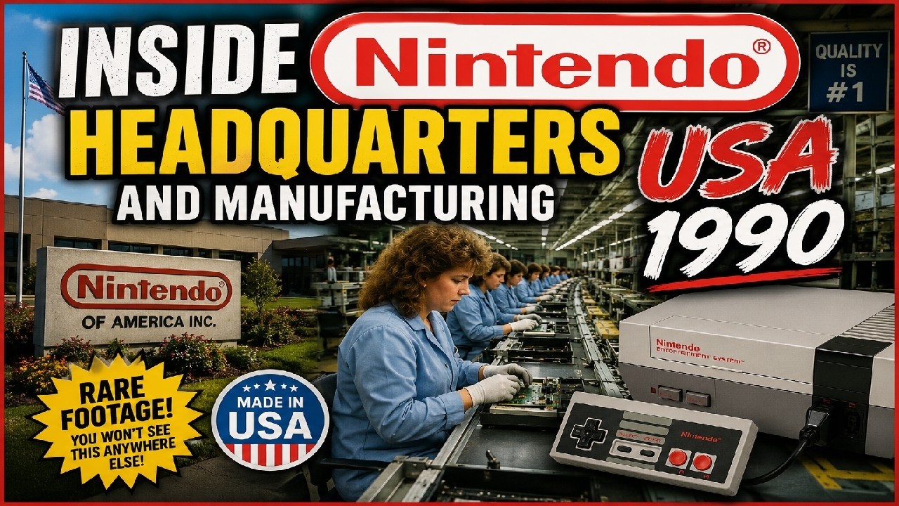 ВНУТРИ ШТАБ-КВАРТИРЫ И ПРОИЗВОДСТВА NINTENDO | 1990