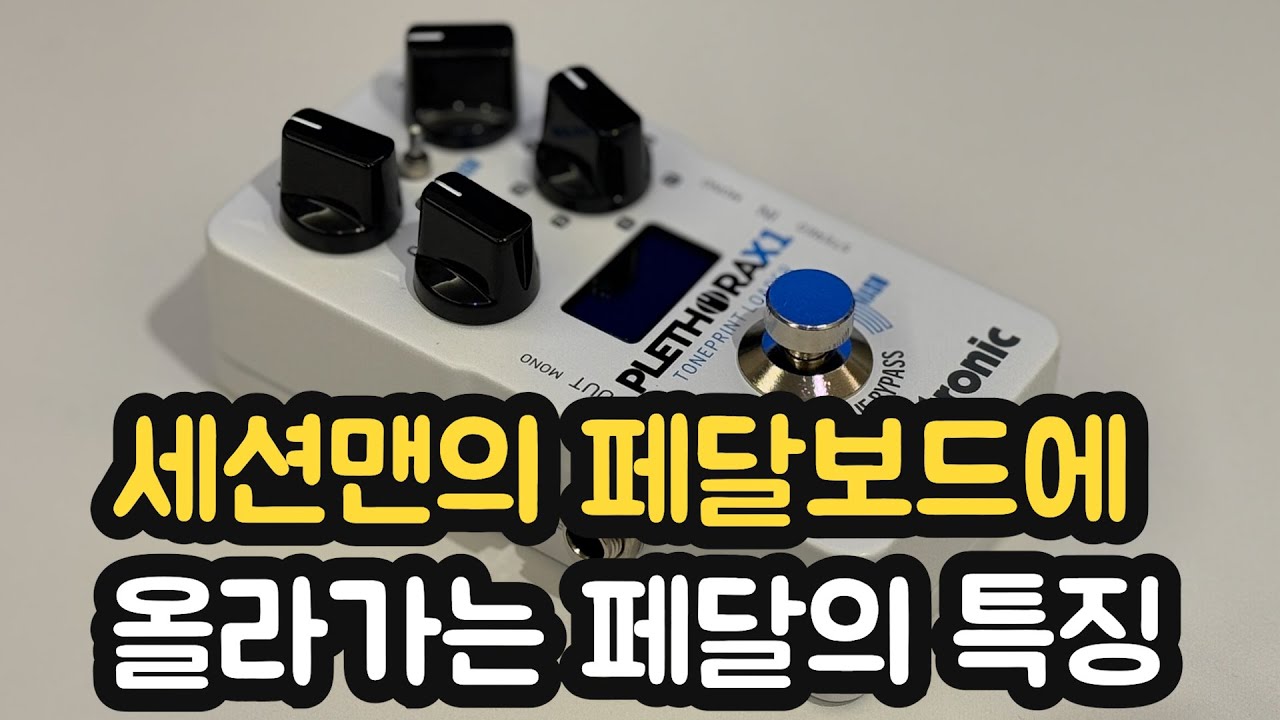 세션맨의 페달보드에 올라가는 페달의 특징 / TC ELECTRONIC PLETHORA X1 [공구합시다!]
