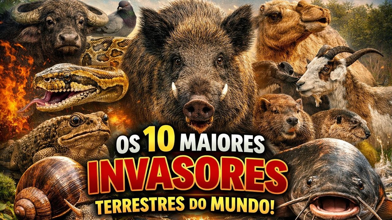 Os 10 Maiores Invasores Terrestres do Mundo (O 1º Vai Te Surpreender!) 🌍🔥 #shorts 