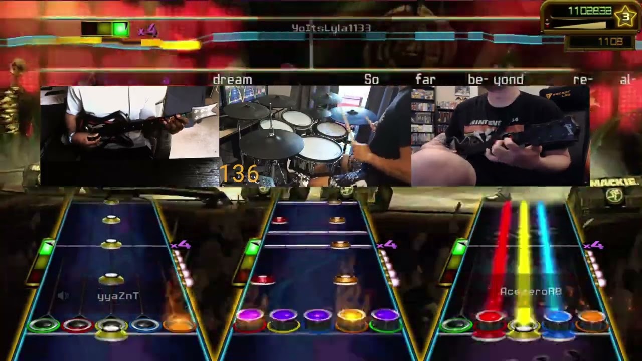 1st EVER Through the Fire and Flames by DragonForce - Expert+ Full Band FC (GH:SH)
