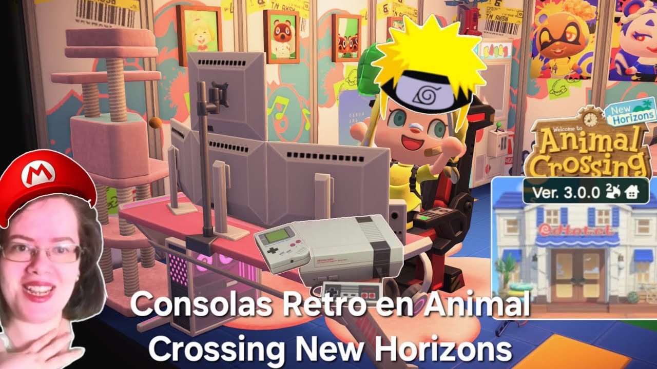 Consolas Retro en Animal Crossing New Horizons (Room Gamer)#57🎮🕹#animalcrossingnewhorizons #gamer ✅️