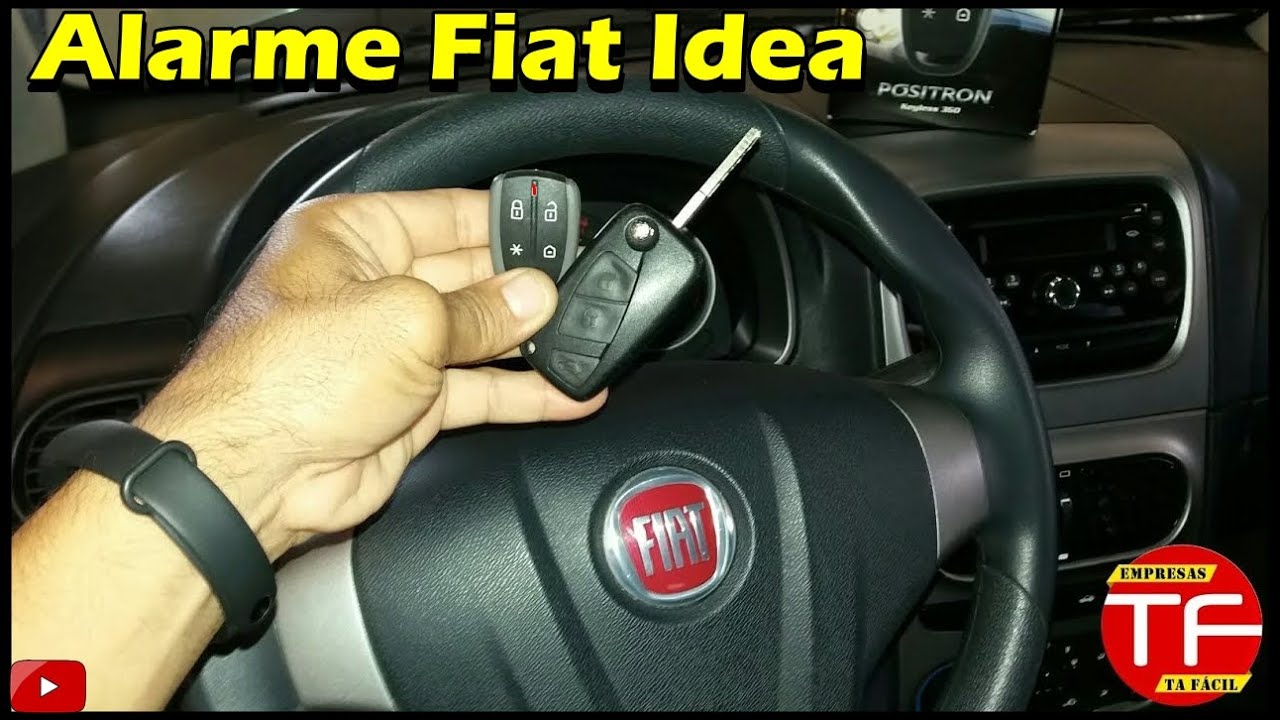 Como instalar alarme no Fiat Idea com subida dos vidros elétrico no controle