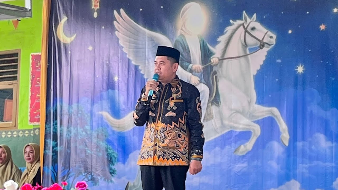 SAMBUTAN KEPALA SEKOLAH PADA ACARA ISRA MIKRAJ DI SDN SABA