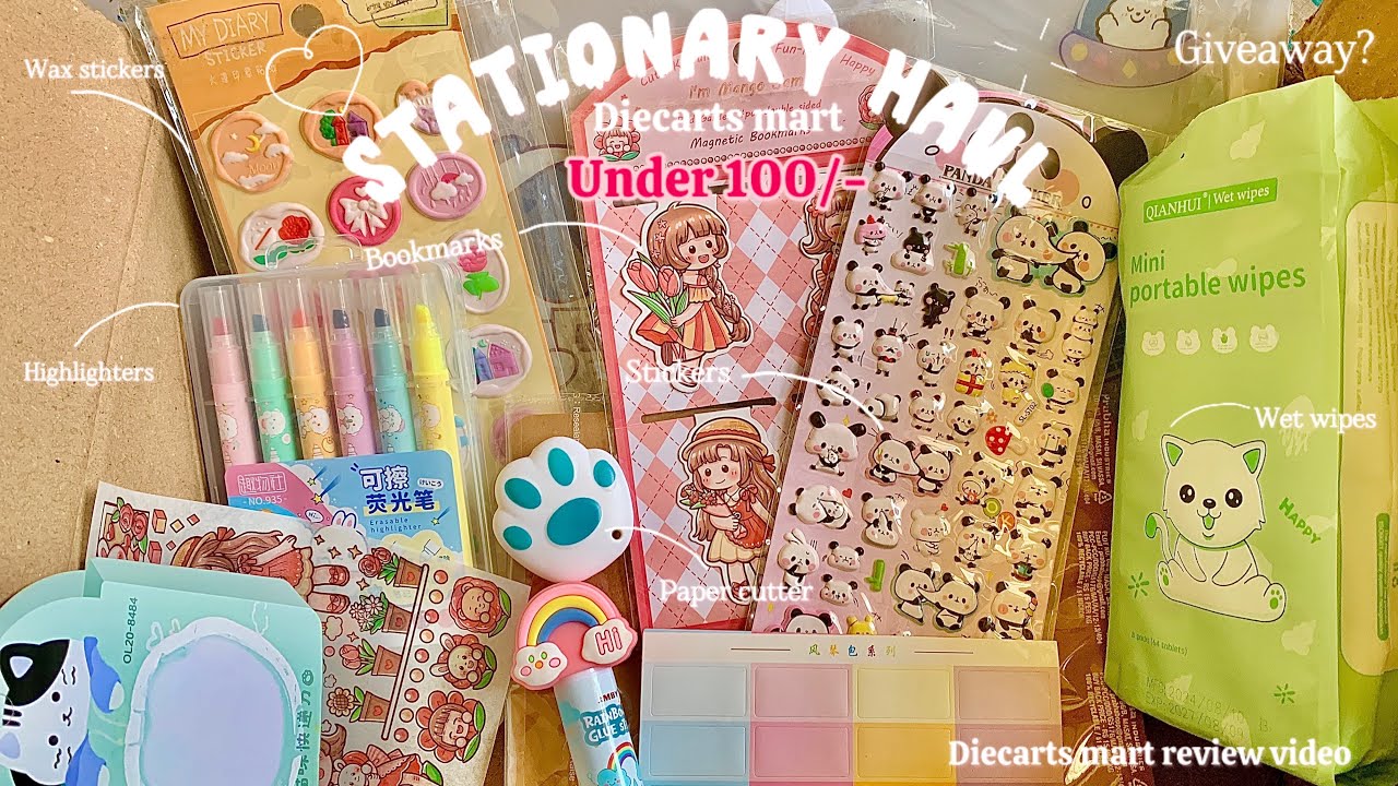 വായോ!! Diecuts mart review 🌷japanese cute stationary items 🧸| cinnamorollcraftiz