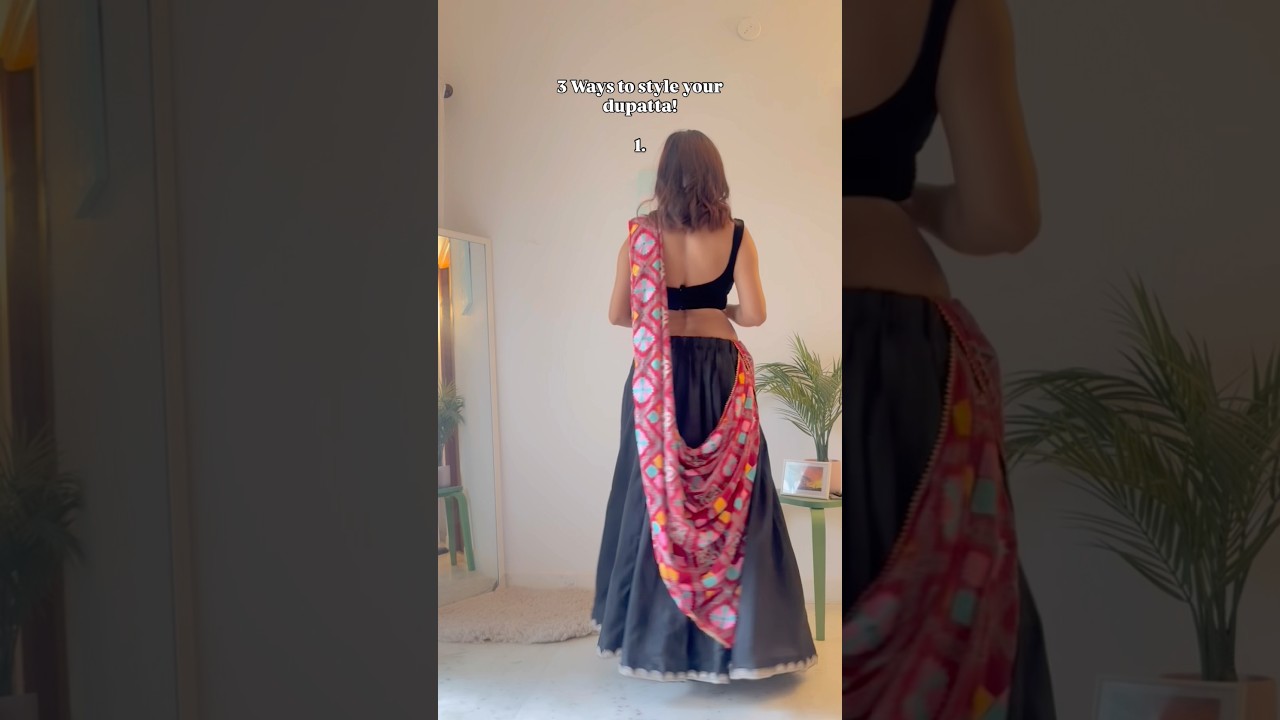 3 ways to style your dupatta for garba nights this navratri | dupatta styling 