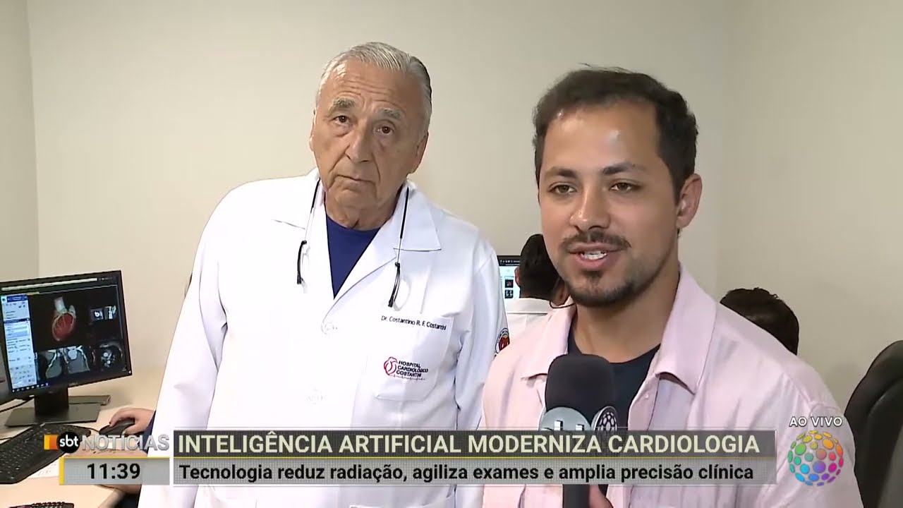IA na Cardiologia: Dr. Costantini destaca tomógrafo no SBT Notícias ao vivo