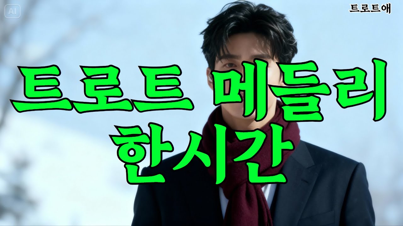 아무 생각 없이 틀어두세요 심심할때,산책할때 흥얼거리게 됩니다!｜기분 업 트로트 메들리 한 시간
