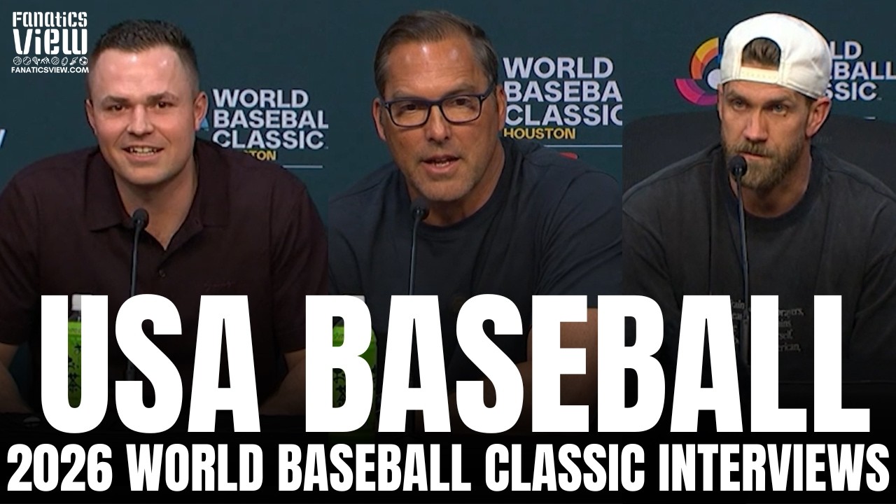 Bryce Harper, Tarik Skubal & Mark DeRosa Discuss USA Baseball at WBC 2026, MLB's Olympic Future