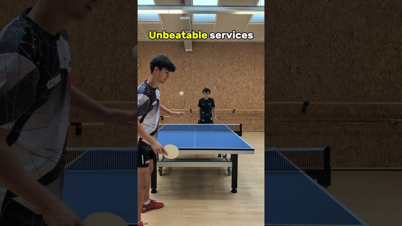 Unbeatable illegal serve🏓 #gewo #shorts