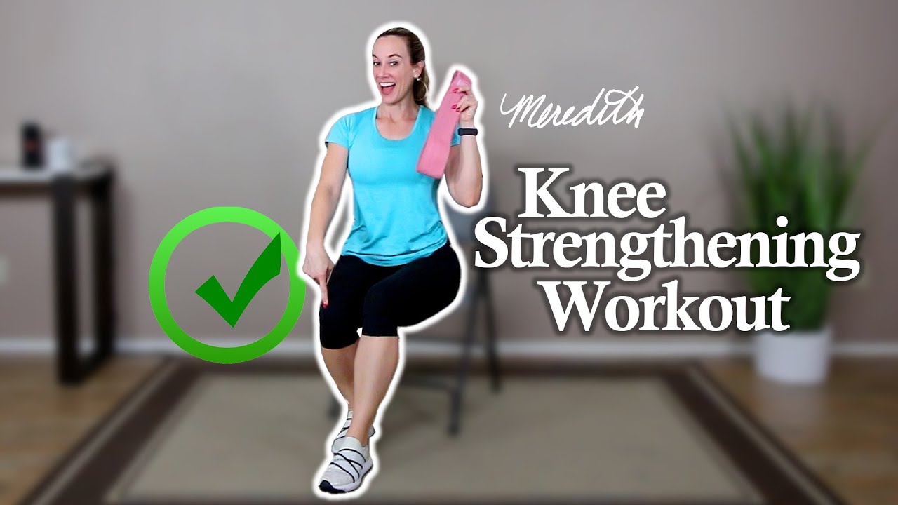 Knee Strengthening Seated Workout For Beginners Using Optional Loop Resistance Band | 15 Min
